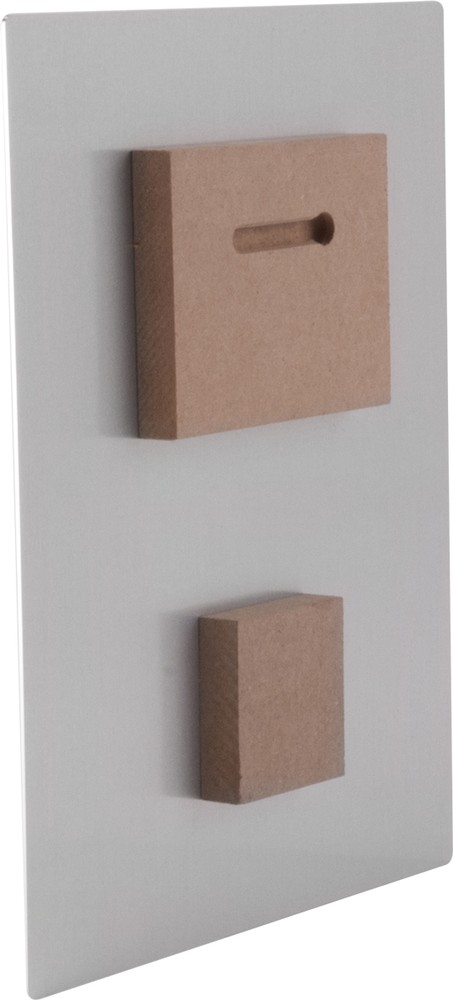 ChromaLuxe Silver Shadow Hanging Mount for Photo Panels - 3" x 4"