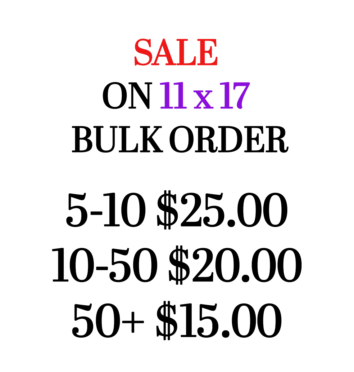 Sale On Bulk